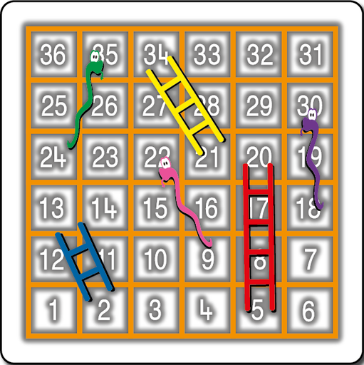 [TMG003-36O] Snakes & Ladders 1-36 Outline