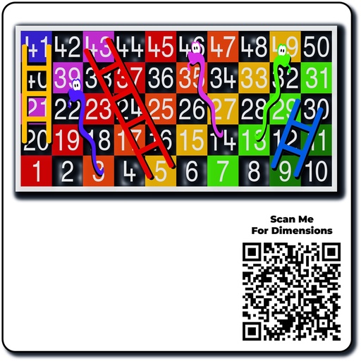 [TMG003-50SH] Snakes & Ladders 1-50 Half Solid