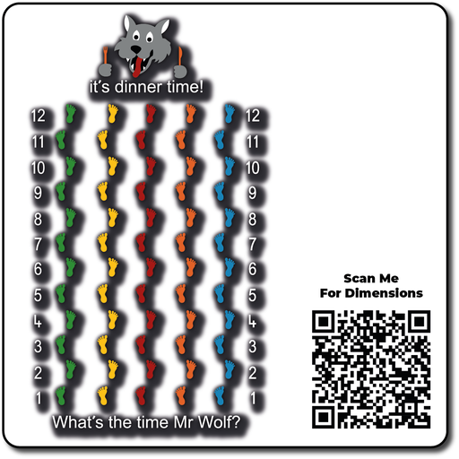 [TMG005-FP5H] Mr Wolf Footprints Half