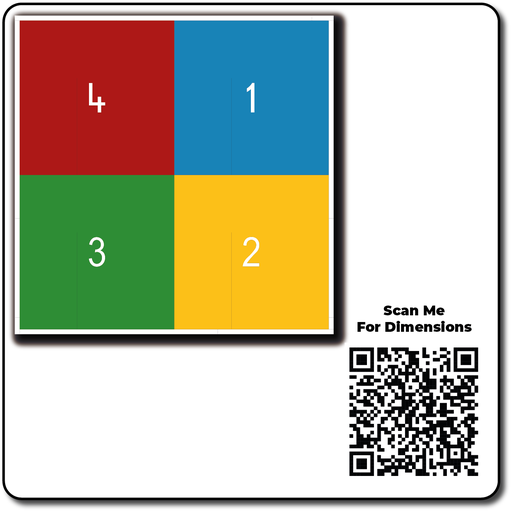 [TMG012-S] Four Square Solid