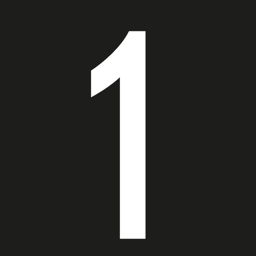 Number - 1 - white