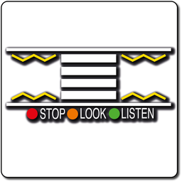 [TMR014] Stop Look Listen Zebra Crossing