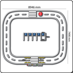 [TMR015-2] Road Track Set 2
