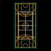 [TMSC009-6] Multi-Court 6 (Volleyball, Basketball, Football & Tennis)