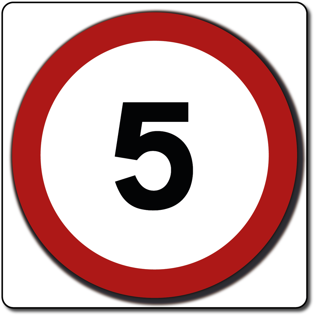 Speed Roundel Red, White & Black