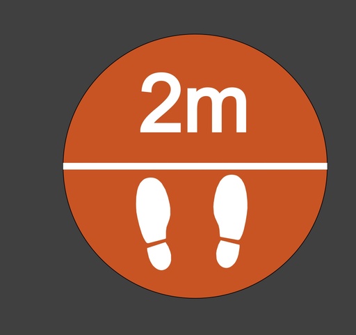 [TMSD003-500O] Orange 2m Distance Marker