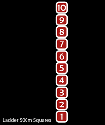 [TMF022-L] Number Ladder 1-10 Solid