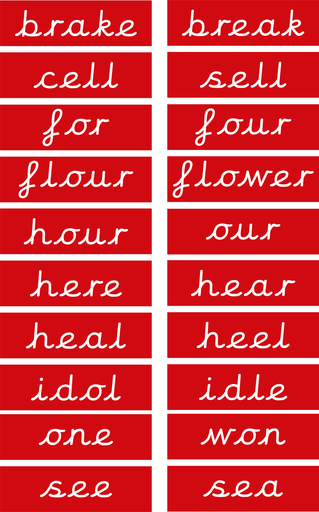 [TME039-10] Homophones - 10 sets