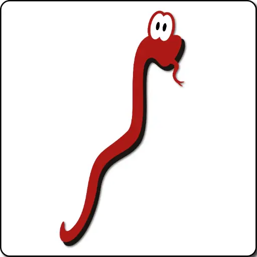 [TMG003-SNAKE-R] Snakes & Ladders Snake Red